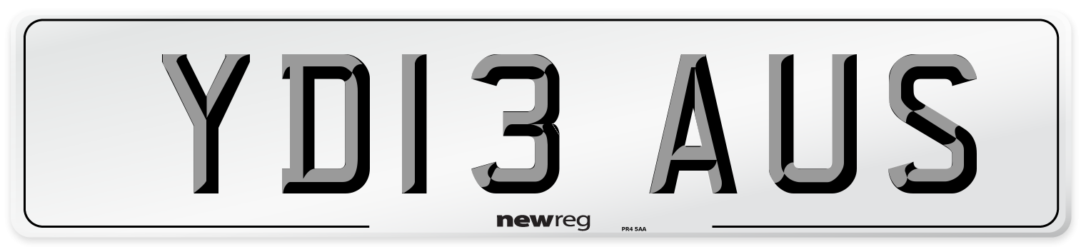 YD13 AUS Number Plate from New Reg